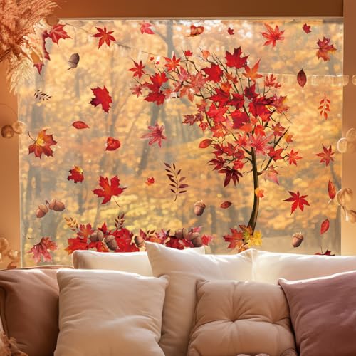 6 Sheet Large Reusable Winter Window Clings C4198