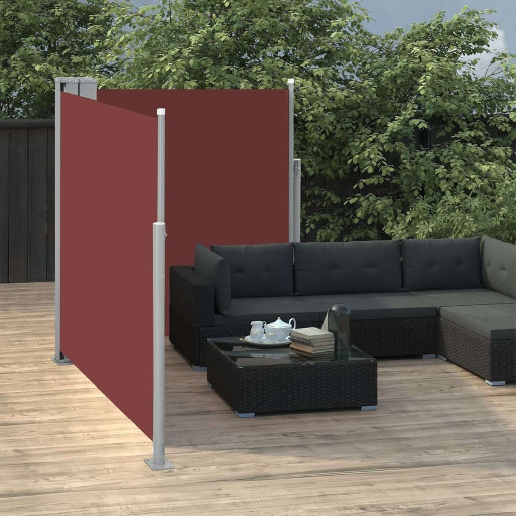 Retractable Side Awning Brown 55.1"x236.2" H531066
