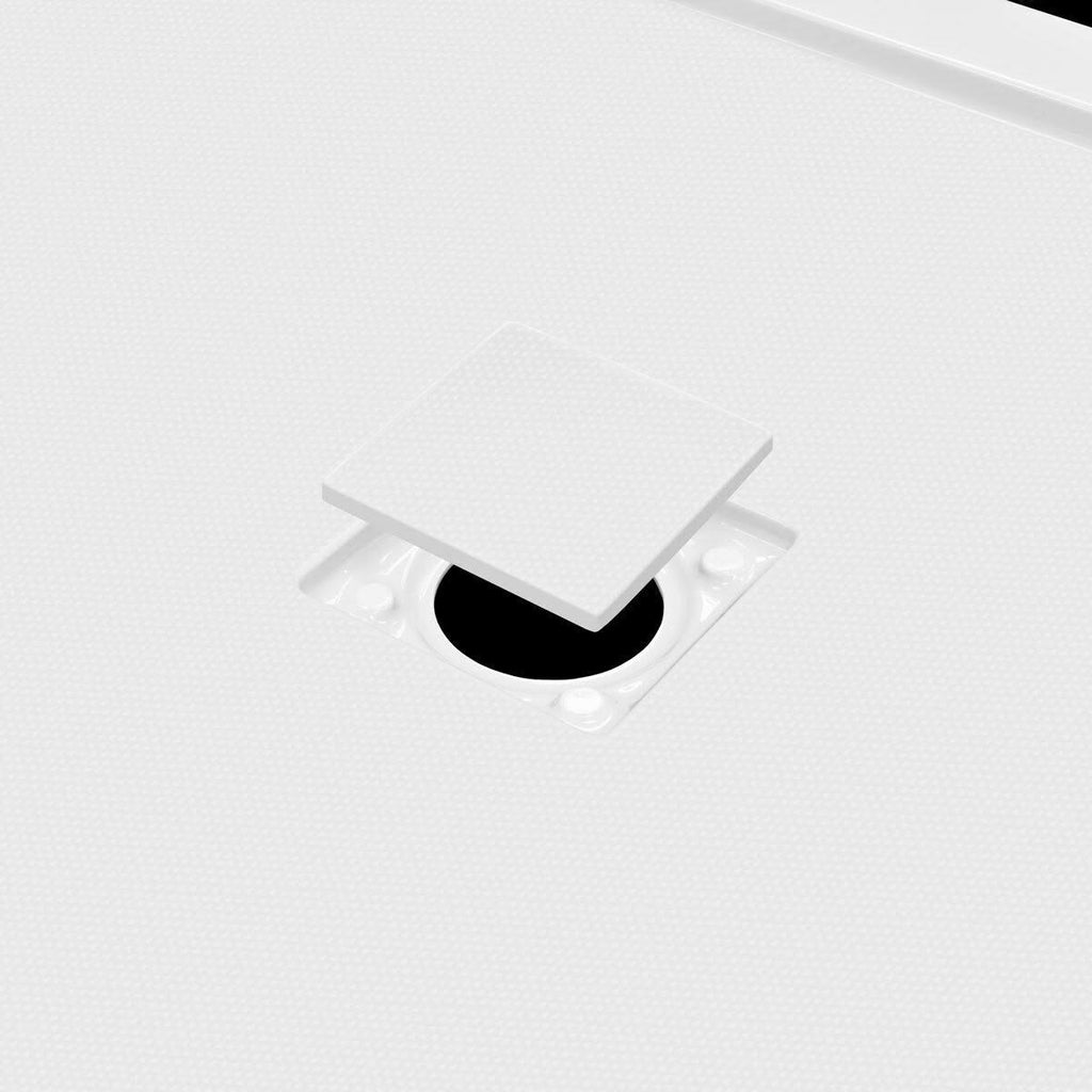 White 48 x 34 Threshold Shower Base Pan H61084