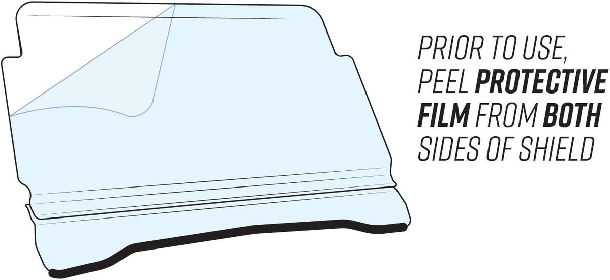 Heavy Duty 1/4 Thick Polycarbonate Full Windshield T4096