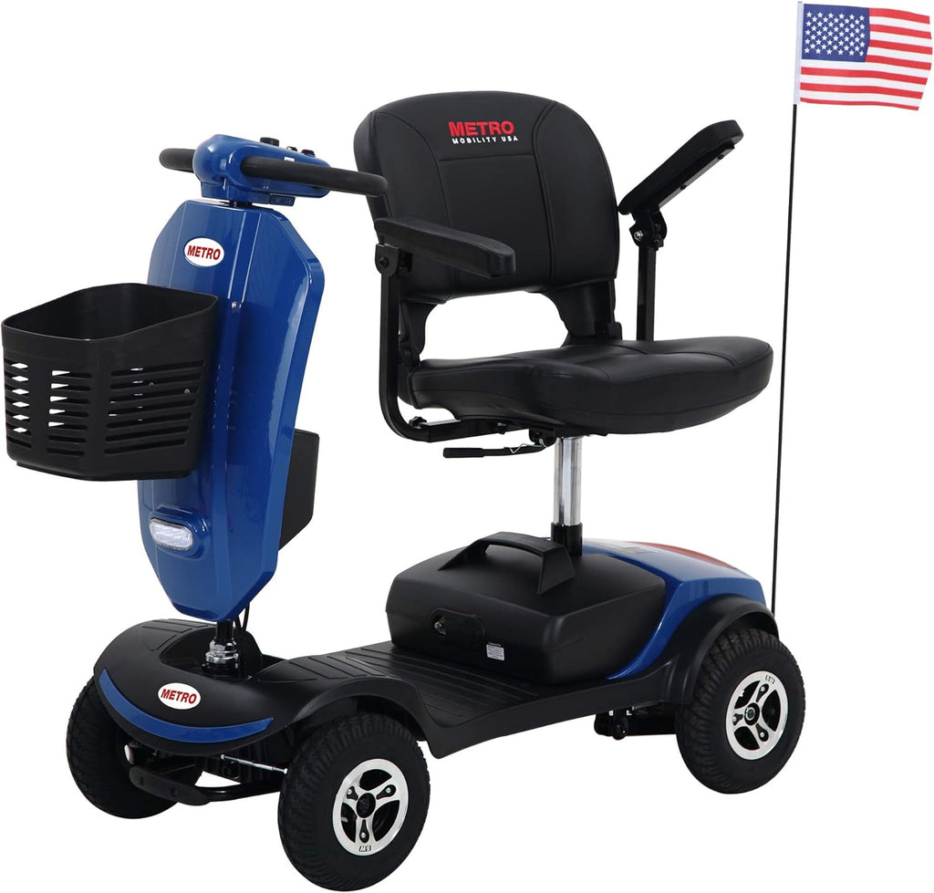 4 Wheel Electric Powered Mobility Scooter Compact Travel Lightweight A33291