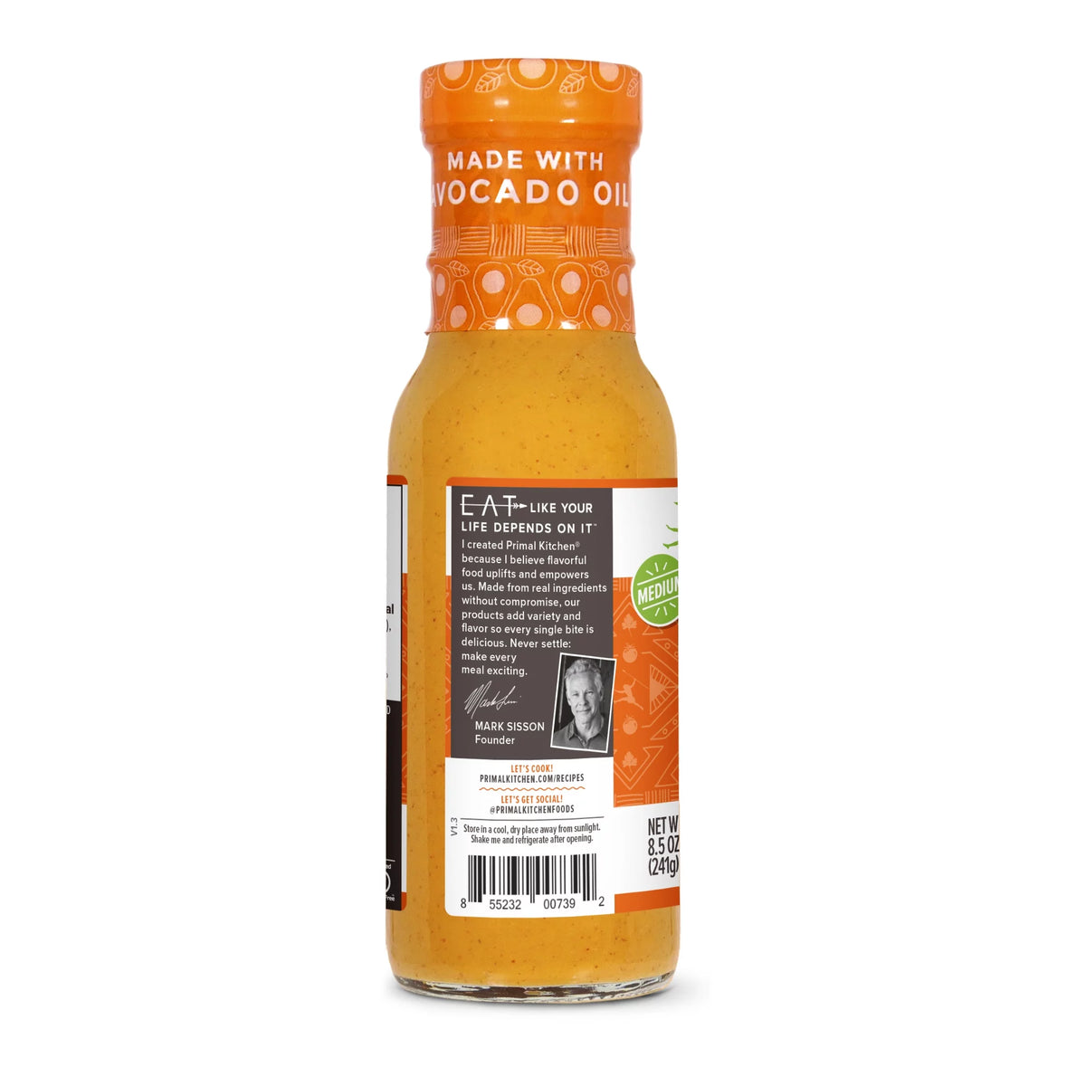 Medium Heat Buffalo Sauce 8.5 oz Pack Of 6 O1843