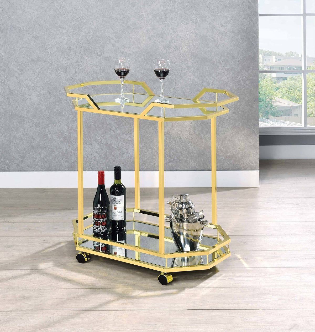 Brass Serving Cart W2316
