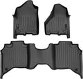 2 Row Black Floor Mats for 2019-2022 Ram 2500/3500 Crew Cab G945965
