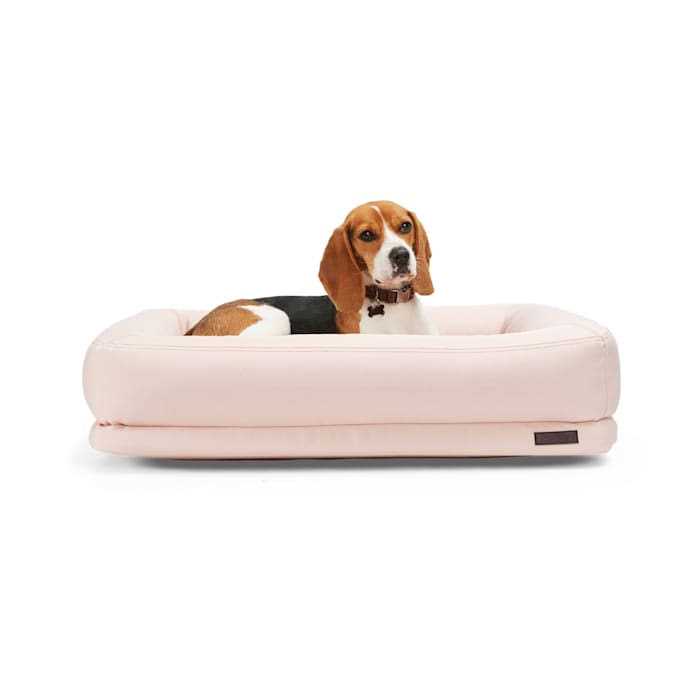 Recycled Fabric Pink Dog Bed U62913