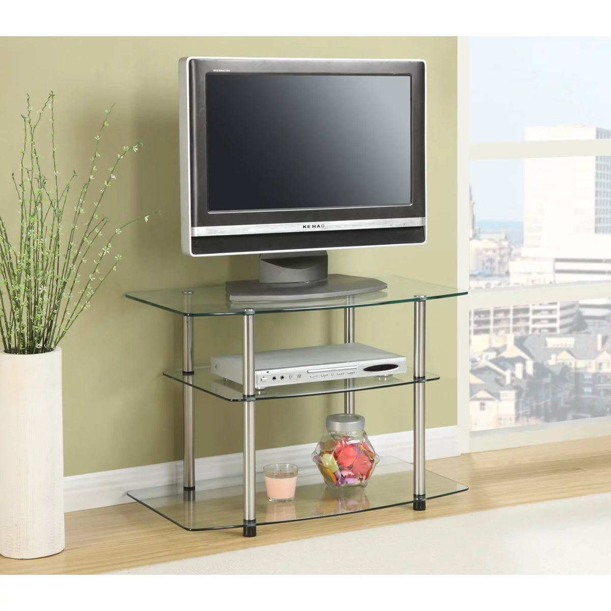 Classic Glass TV Stand Y83853