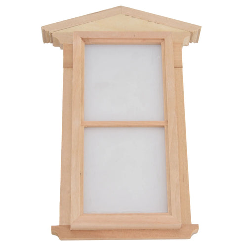 1:12 Wooden Unpainted Dollhouse Door Window Miniature Decoration Accessories Z4697