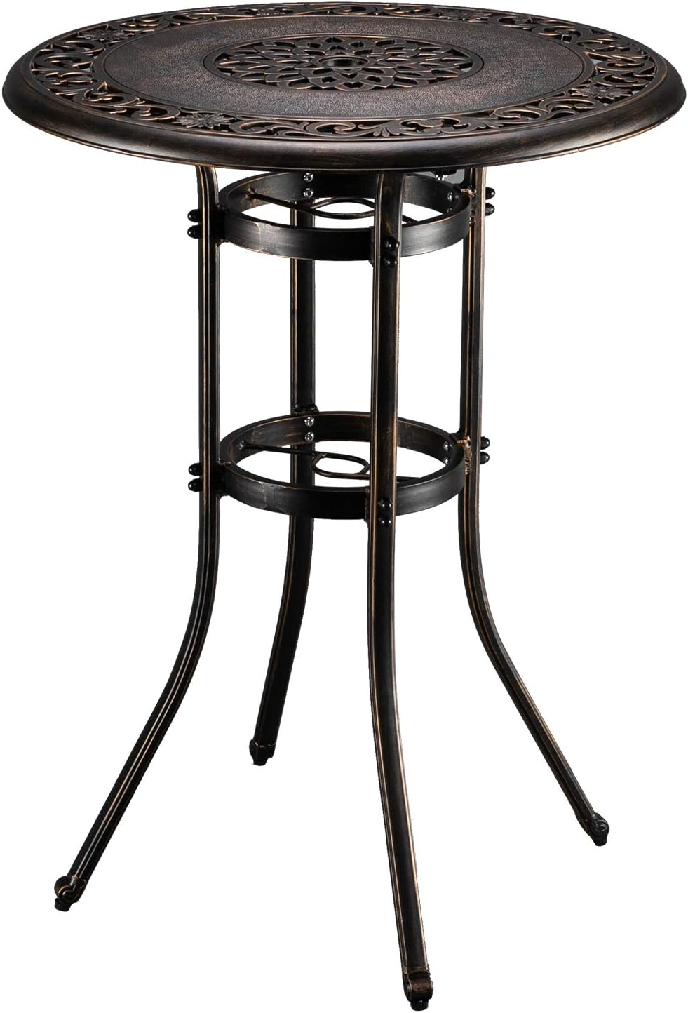 Outdoor Bar Table with Umbrella Hole E42187