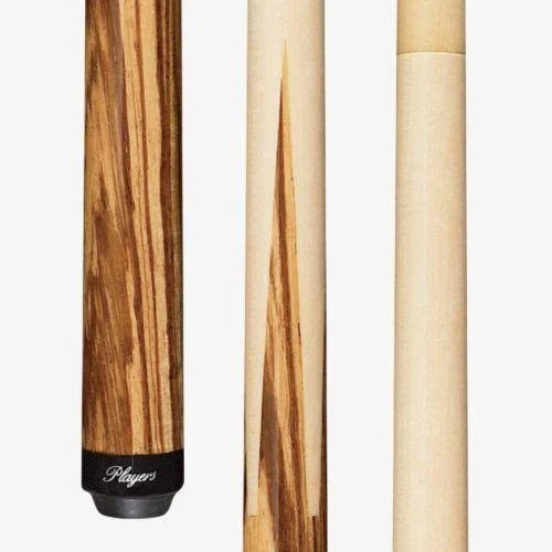 Zebrawood and Birds-Eye Maple Sneaky Pete Cue H230