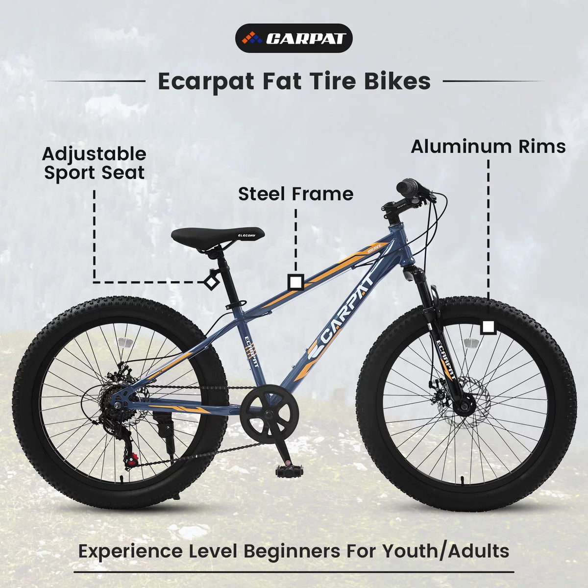 24 inch Mountain Bike with Fat Tires S515