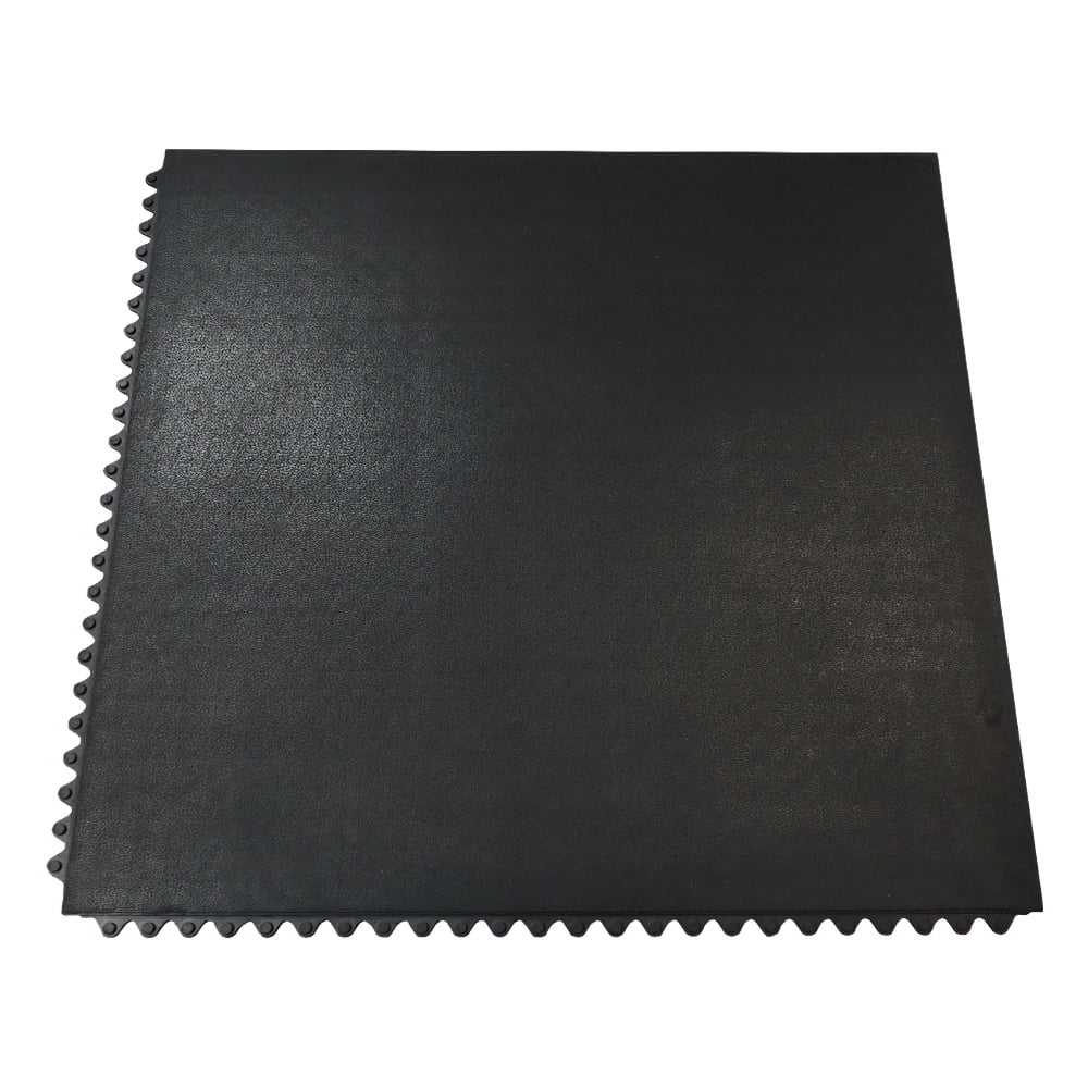 Black 12mm x 36 in x 36 in Rubber Tiles 8 Pack Q110