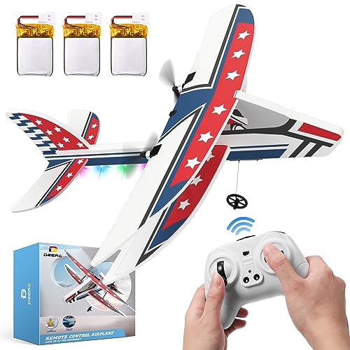 2.4GHZ Remote Control Airplane with 3 Batteries & 6-axis Gyro Stabilizer D84996