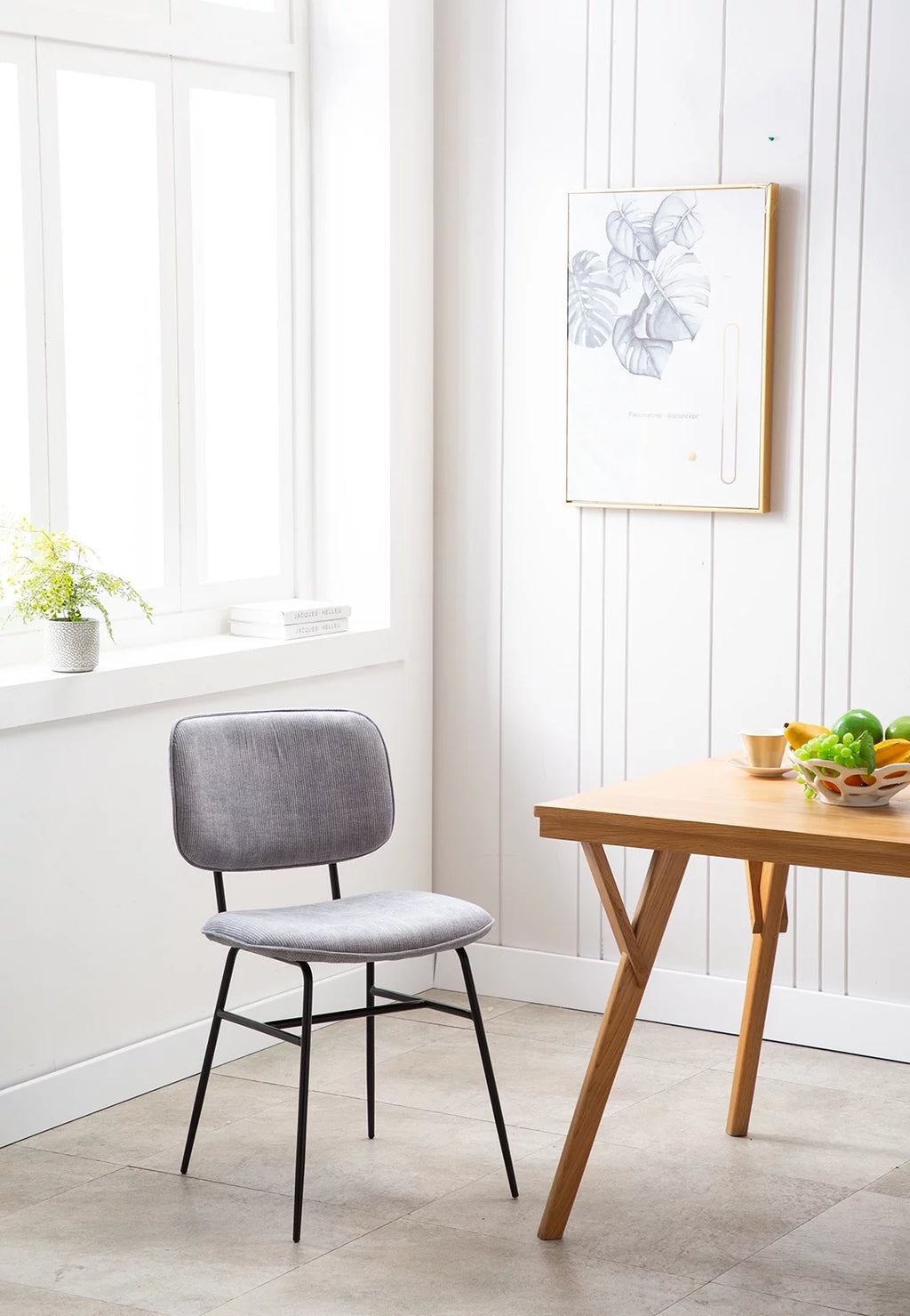 Set Of 2 Velvet Dining Chairs F2343