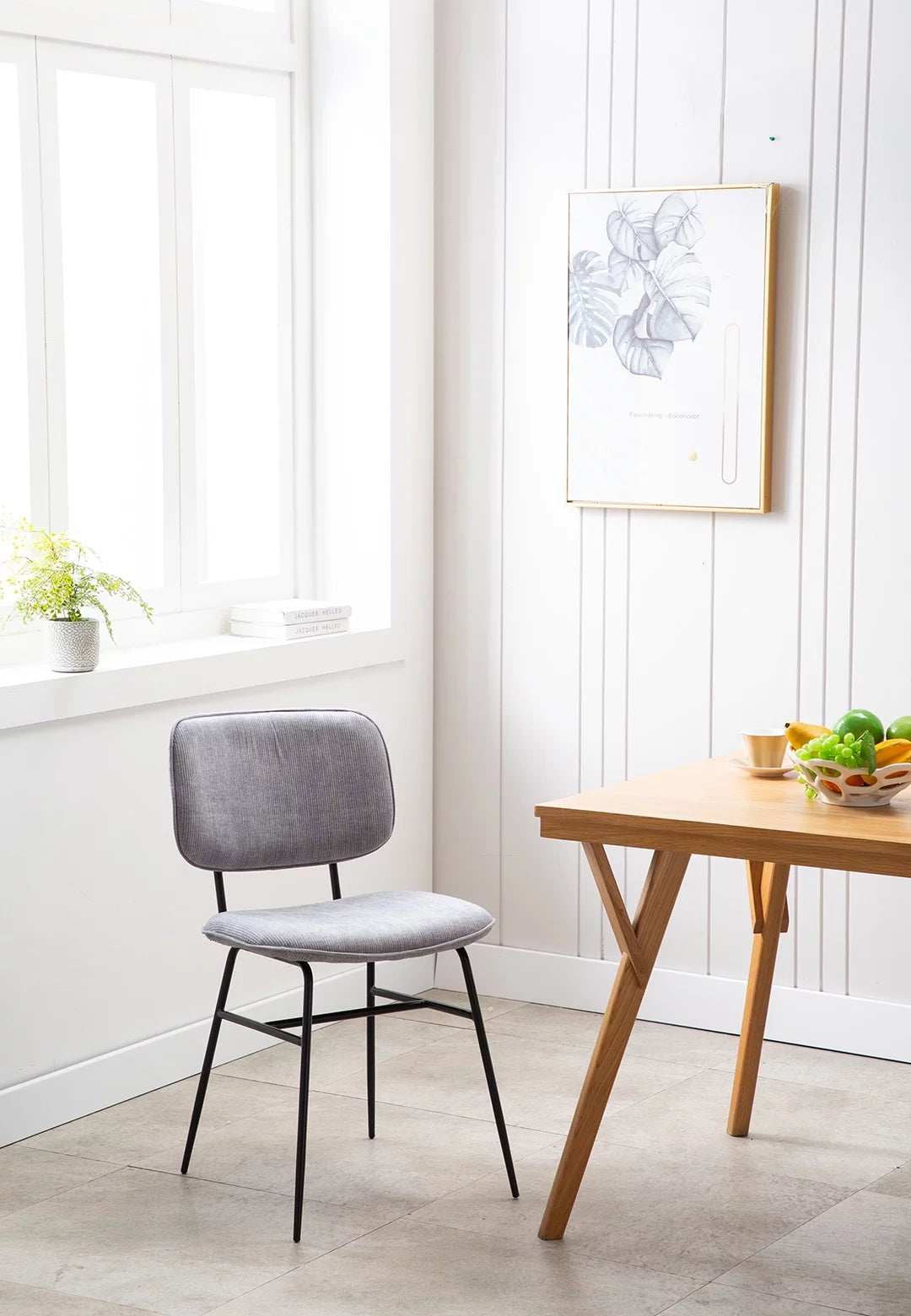 Set Of 2 Velvet Dining Chairs F2343