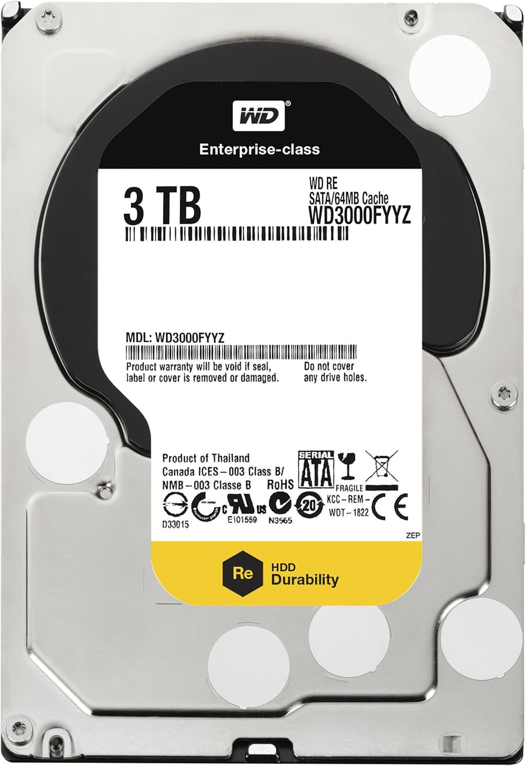 3 TB 3.5 Inch 7200 RPM SATA III Enterprise Hard Drive W24262