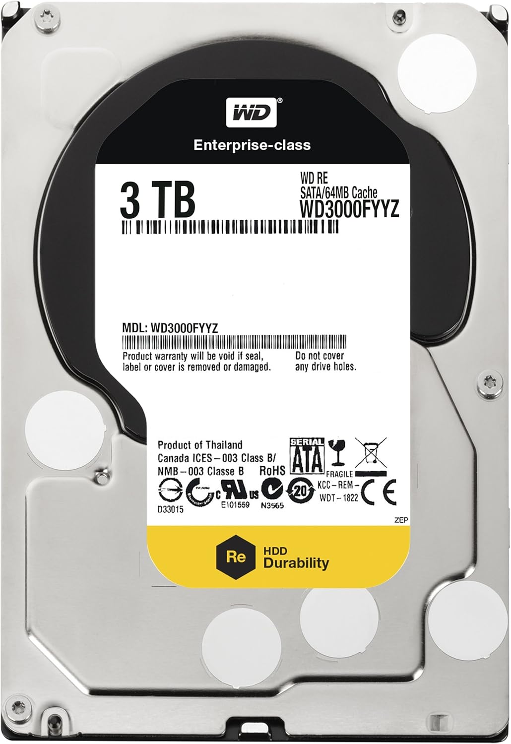 3 TB 3.5 Inch 7200 RPM SATA III Enterprise Hard Drive W24262
