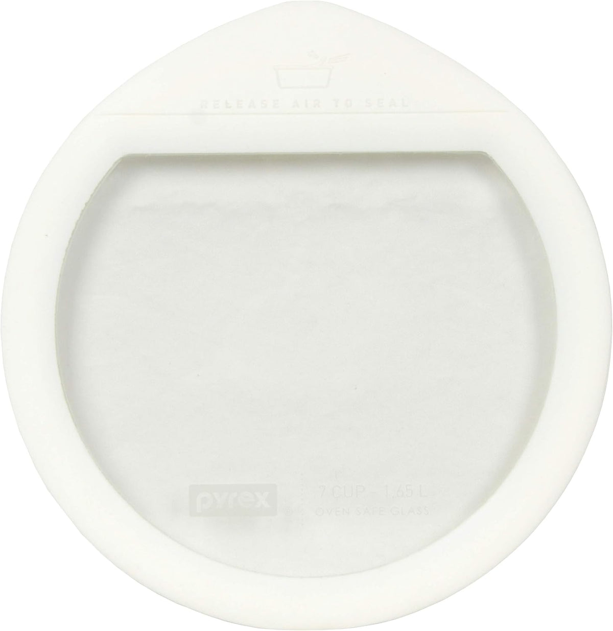 7-Cup White Silicone Glass Food Storage Replacement Lid P649