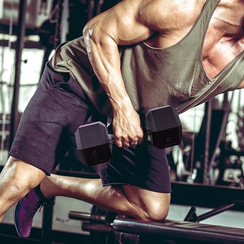 Rubber Coated Hex Dumbbells U483708