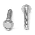 1/4 Thread Rolling Screw Hex Washer Head Zinc Plated G8137