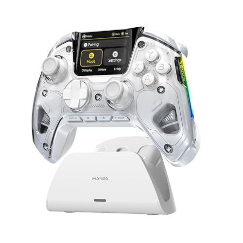 Black Wireless Gaming Controller with Charging Dock S513