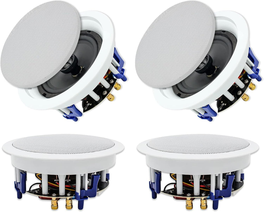 6.5'' 600Watts 2-Way Bluetooth Ceiling Speakers（4 Speakers） A51090