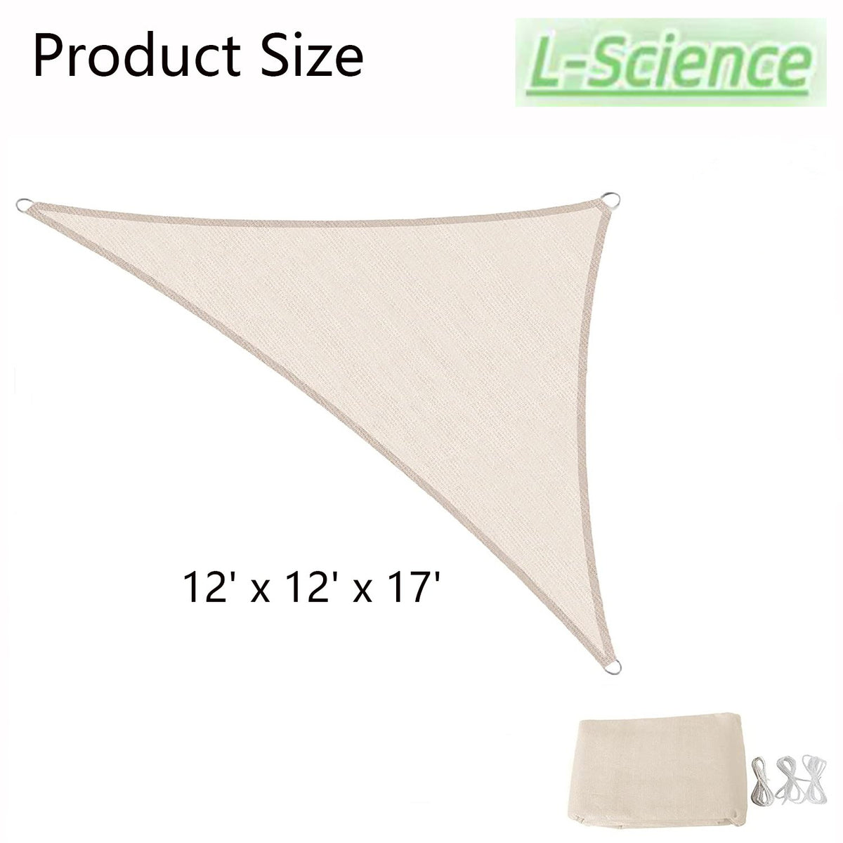 Sun Shade Sail Right Triangle UV Block Patio Canopy H83722