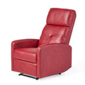Red Faux Leather Recliner J1164