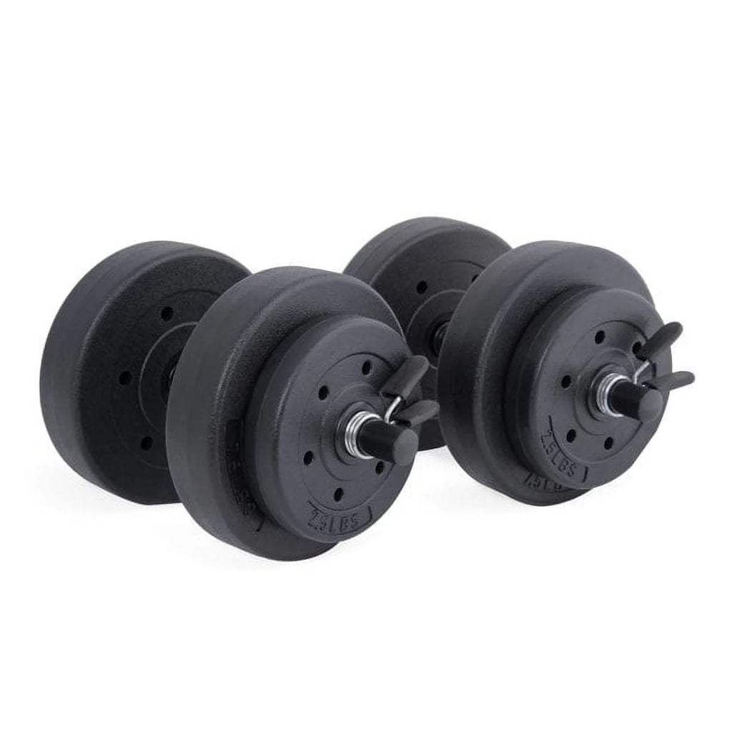 40lb Adjustable Vinyl Dumbbell Set D34643