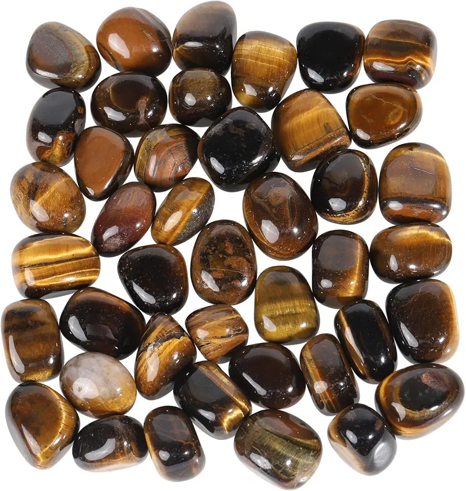 1lb Natural Tumbled Tiger's Eye Stone Gravel W470