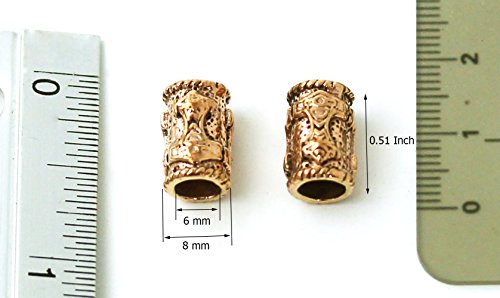 Bronze Beard Beads Rings M858769