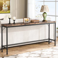 Rustic Brown Narrow Console Table V14754