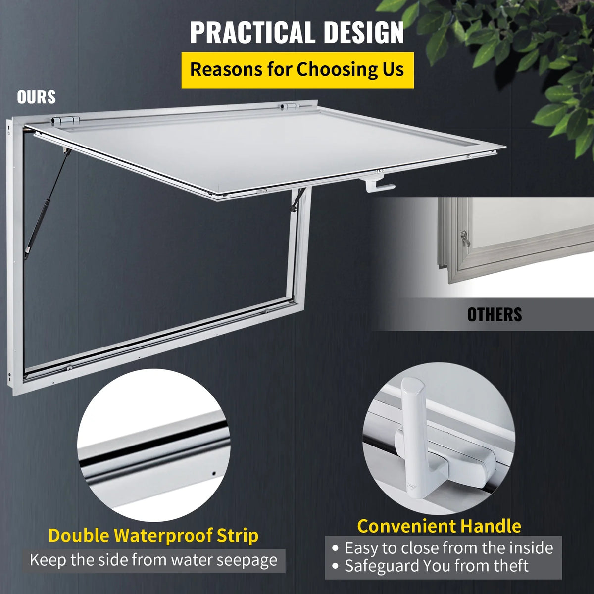 Concession Stand Window with Awning Cover K1617