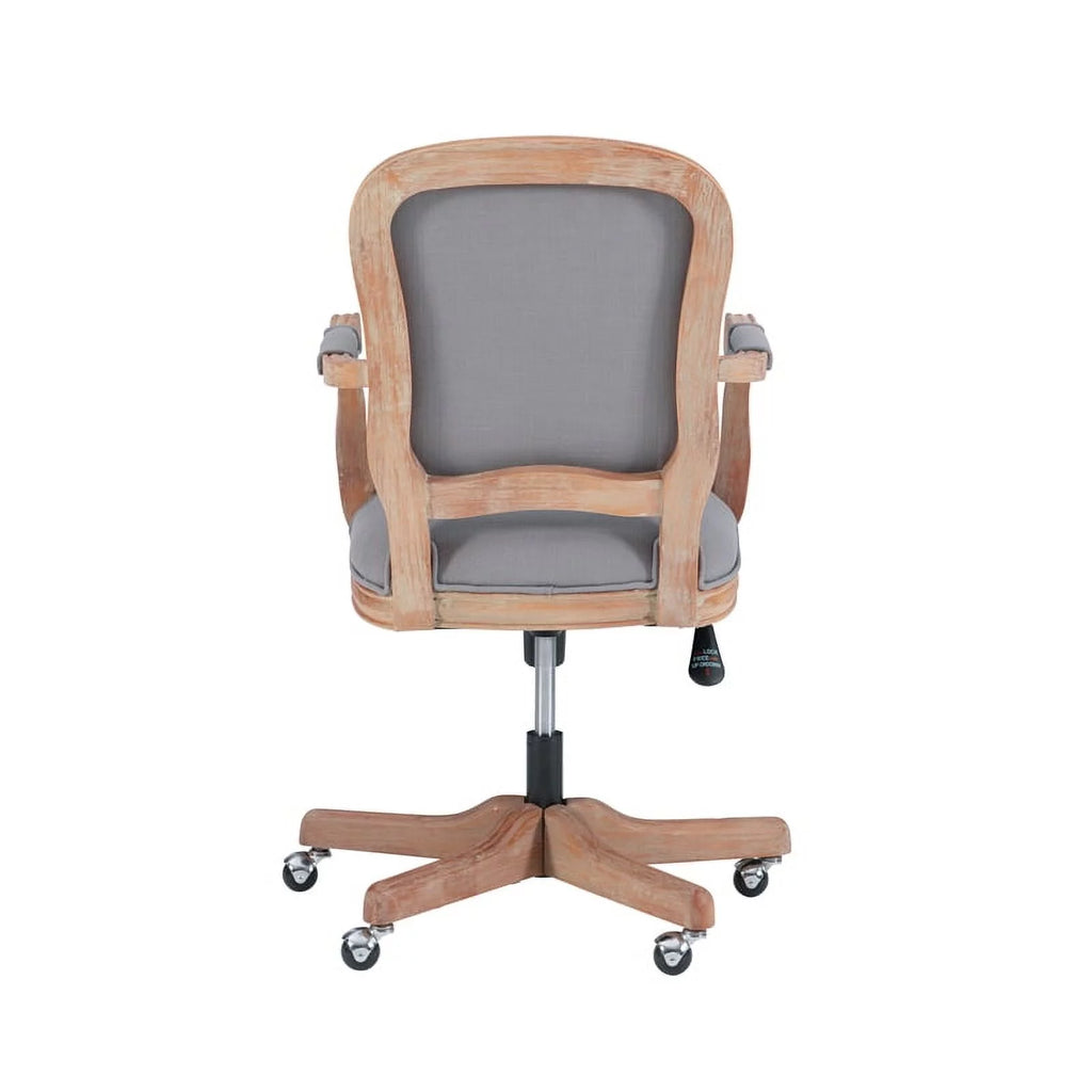 Light Gray Upholstered Office Chair Q278