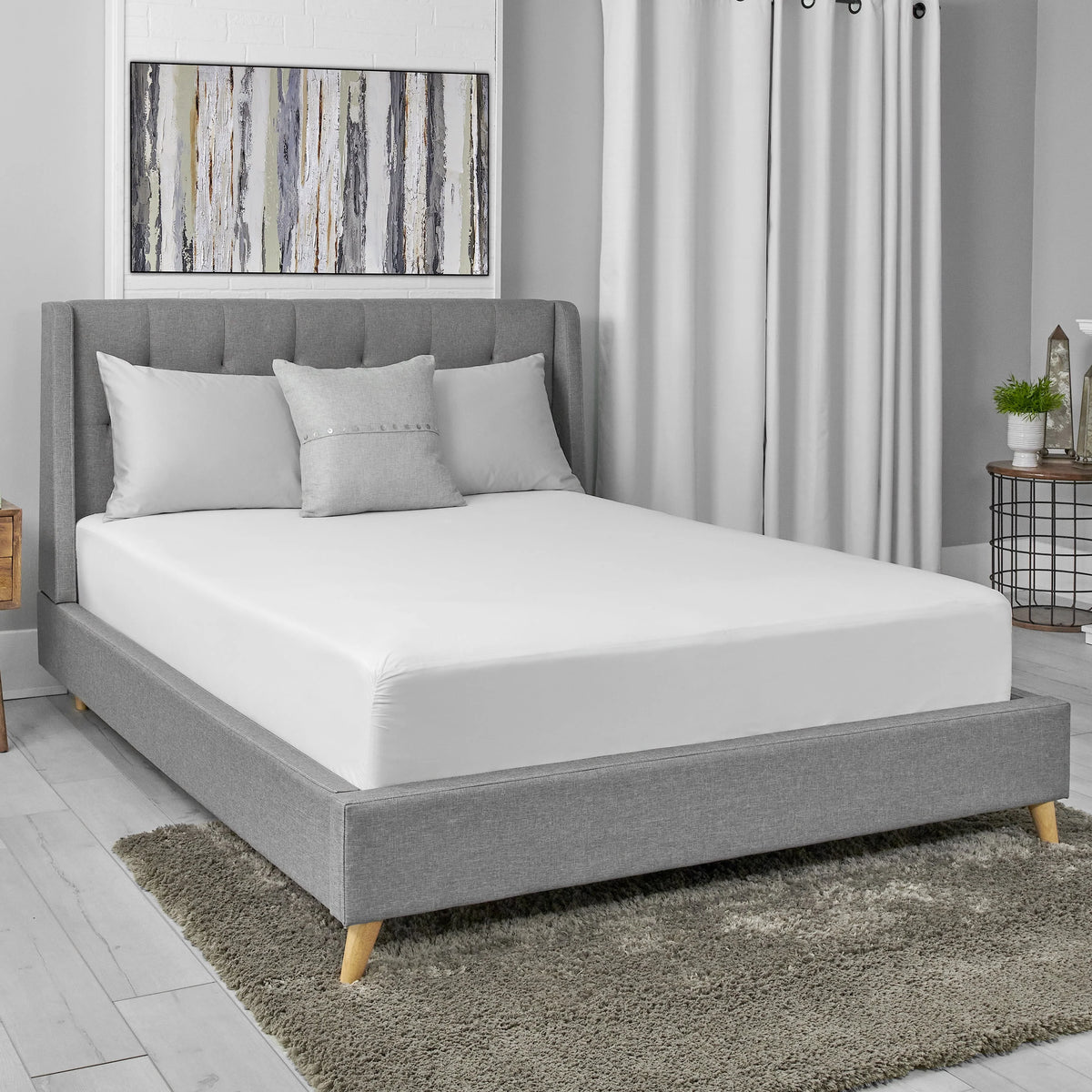 Waterproof EVA Fitted Mattress Protector King A3627