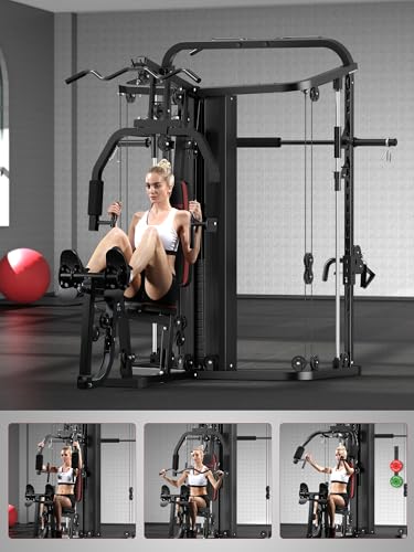 Smith Machine with 138LB Weight Stack F72080