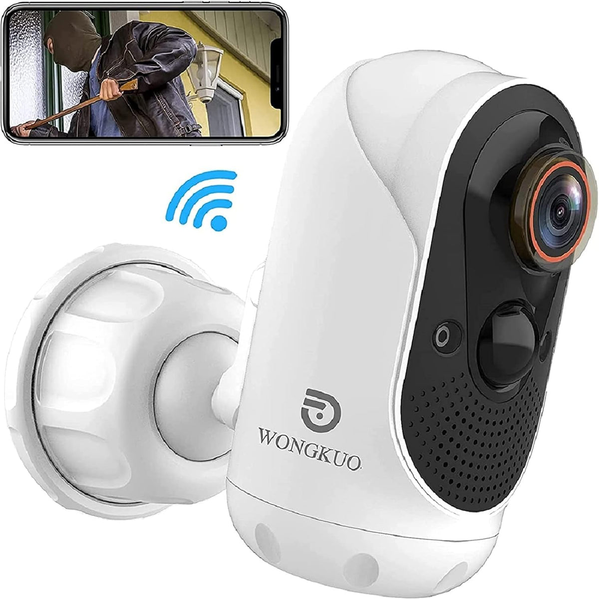 Solar Security Camera Outdoor Wireless 170° Wide View Battery Powered WiFi Night Vision Motion Sensor 2-Way Talk Waterproof L220