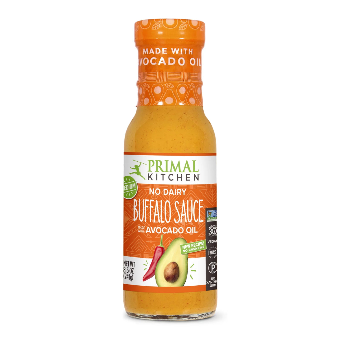 Medium Heat Buffalo Sauce 8.5 oz Pack Of 6 O1843