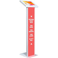 Locking Floor Stand Kiosk with Graphic Card Slot White E88534