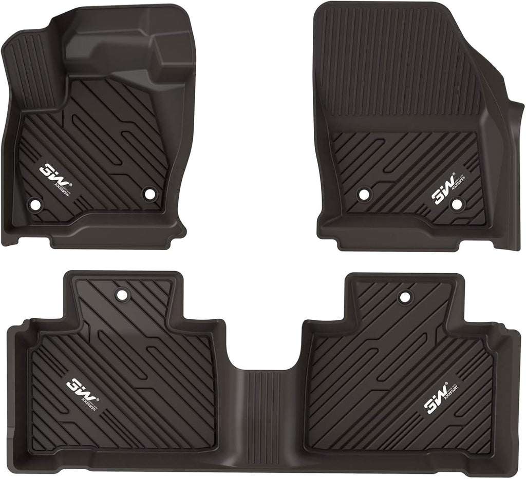 Black TPE All Weather Floor Mats Full Set Q4730