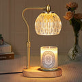 Gold Height Adjustable Candle Warmer Lamp with Timer & Dimmer E2518