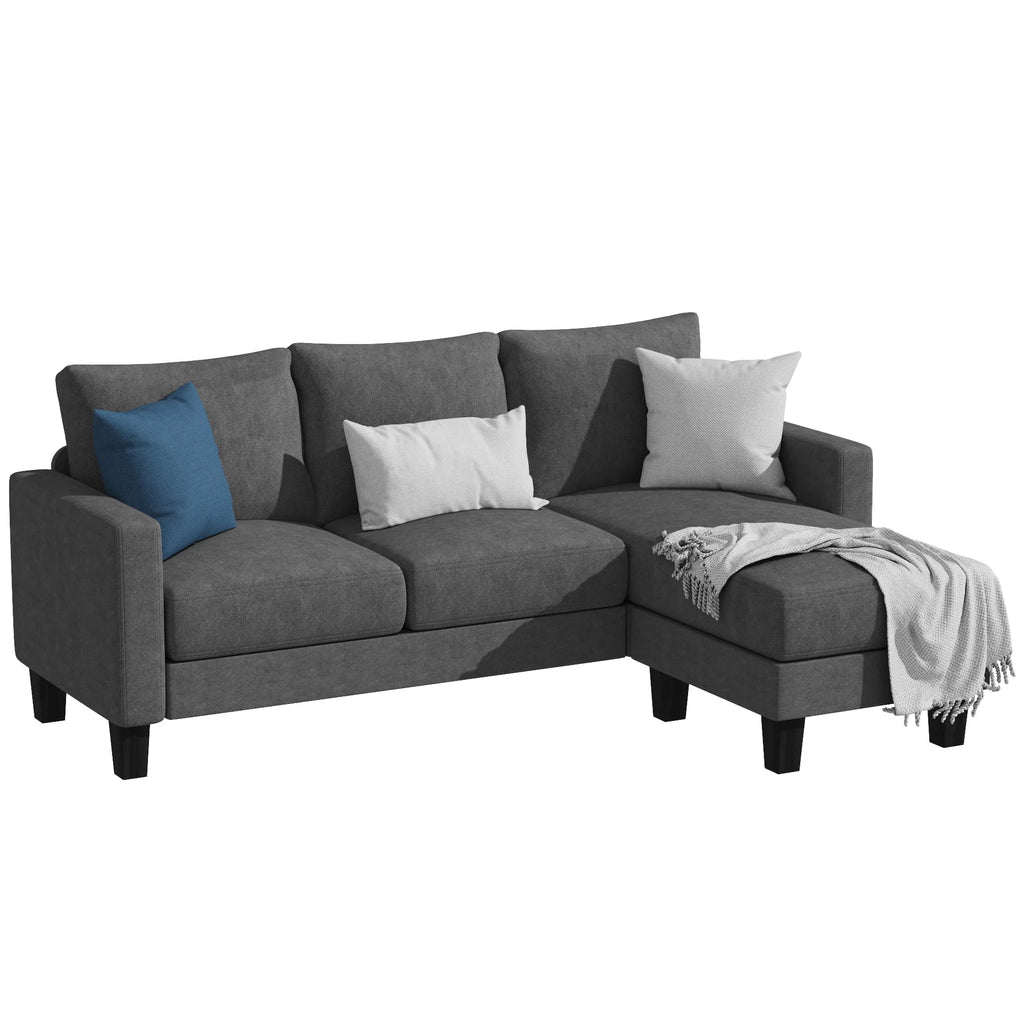 Light Gray L-Shaped Sectional Sofa T93492
