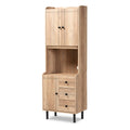 Oak Brown 3-Drawer Kitchen Storage Cabinet V4414