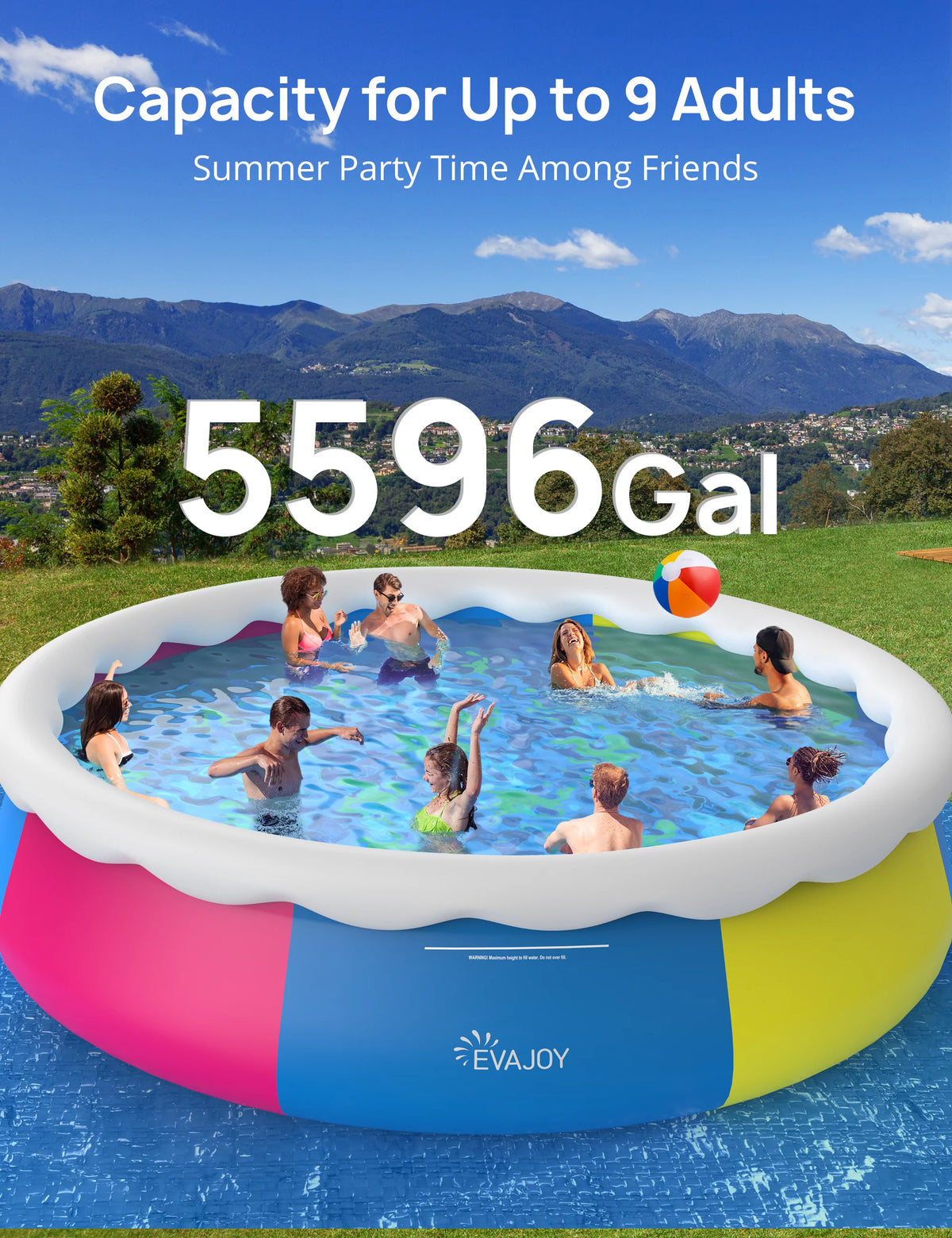 15ft 35in Above Ground Pool with Filter Pump S885