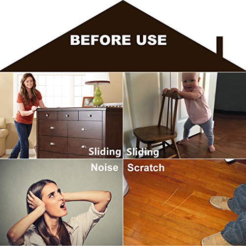 20 Pieces 2" Self Adhesive Furniture Pads with 30 Bumper Pads B6308