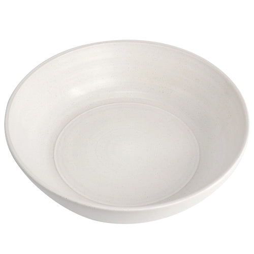 10 Inch Stoneware Serving Bowl in White Speckle W650755