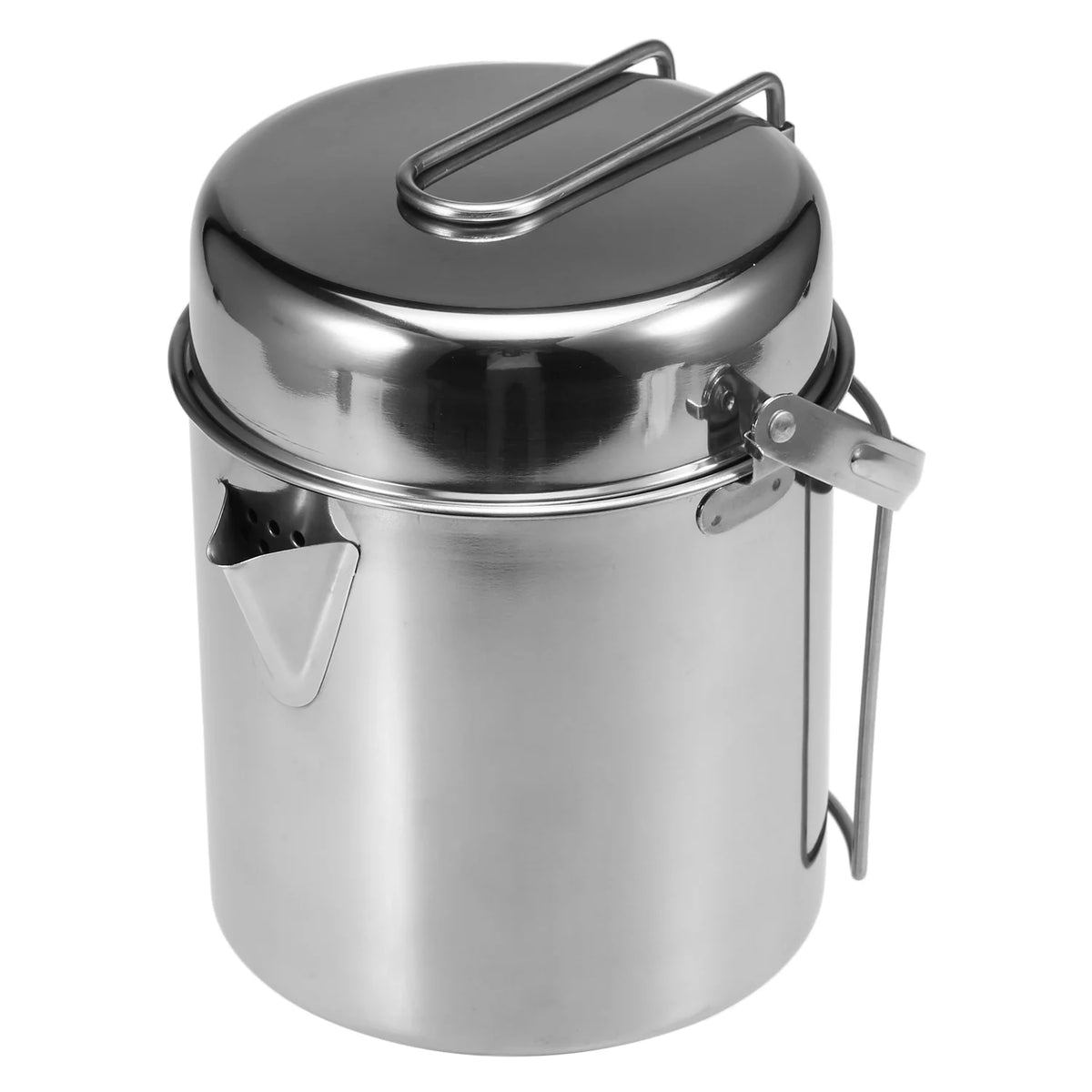 1L Stainless Steel Cooking Pot with Foldable Handle U310