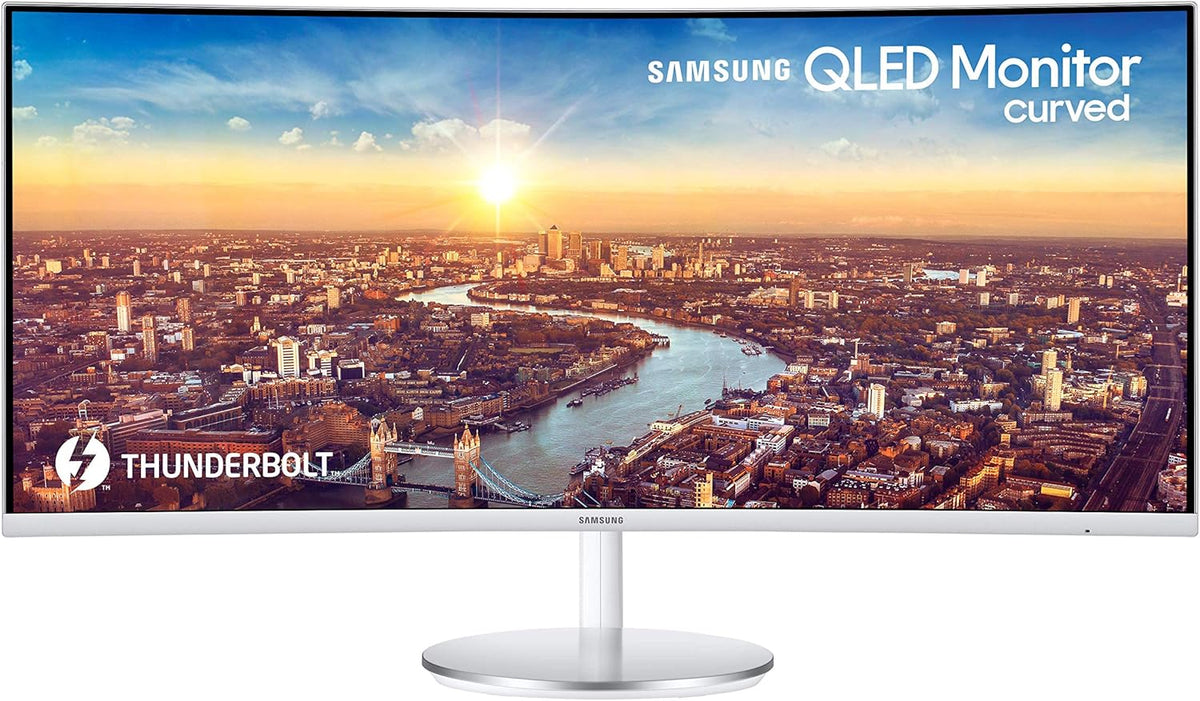34” Ultrawide QHD Computer Monitor, 100Hz, QLED, Height Adjustable Stand, White M31545