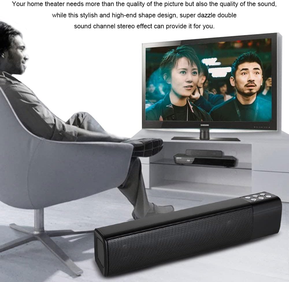 Wireless Bluetooth Soundbar with LED Display Black B42852