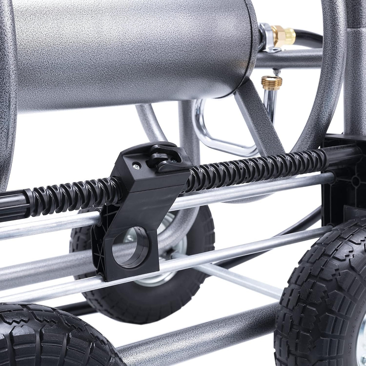 Heavy Duty Hose Reel Cart with 4 Wheels, 250-Feet Capacity F361