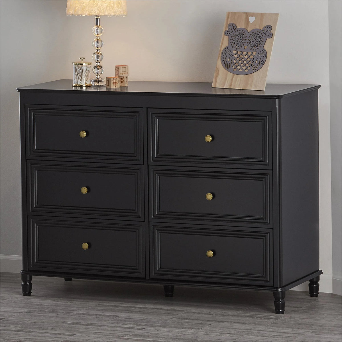 6 Drawer Ivory White Dresser A27444